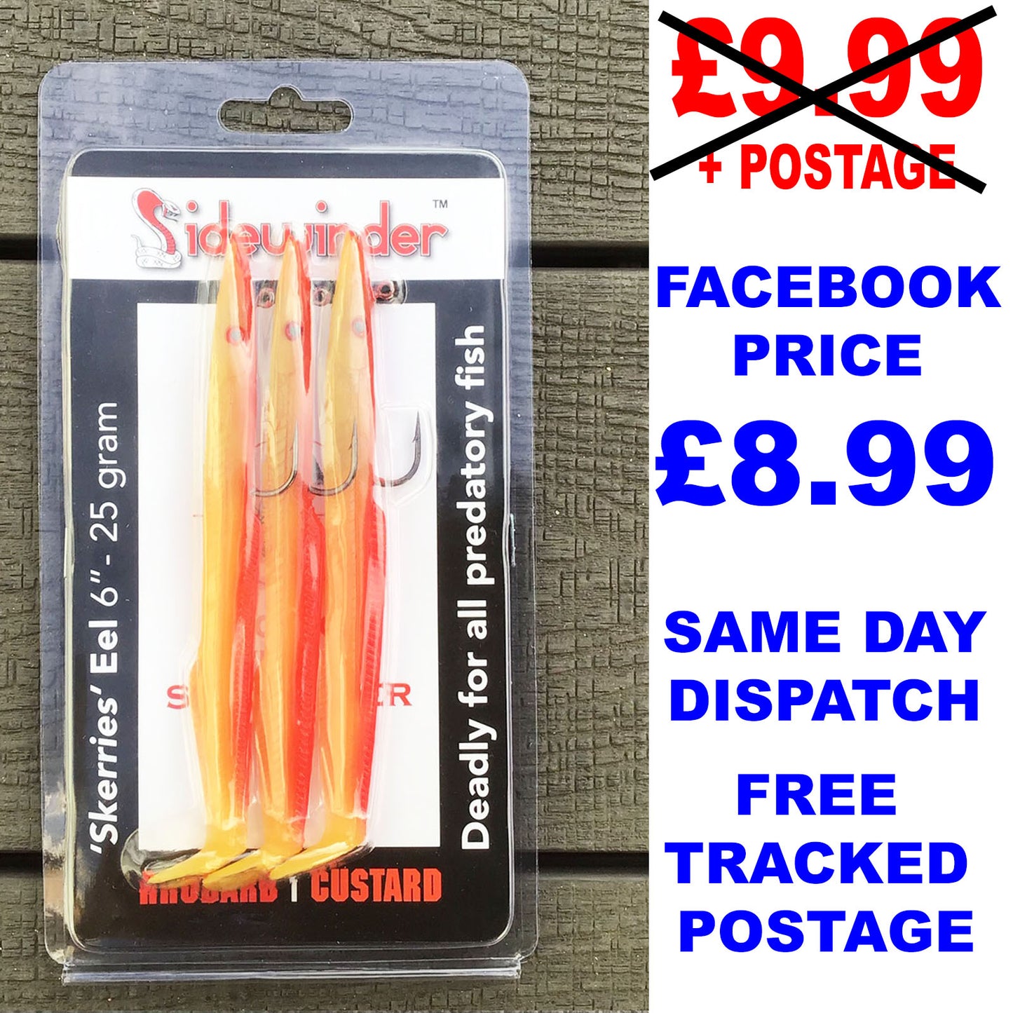 3pk SIDEWINDER ™ LURES Spring promotion