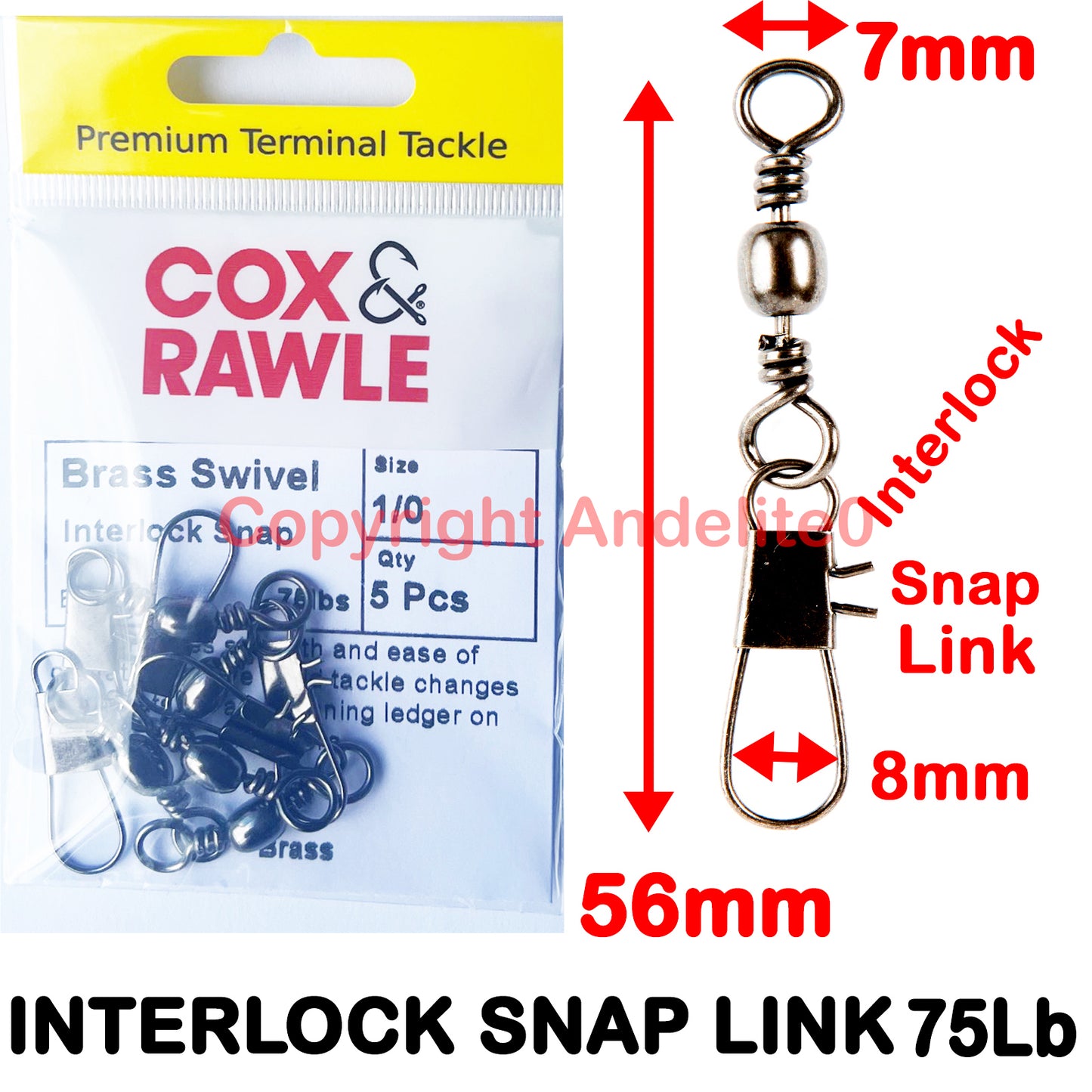 Great quality swivels to use with your baits. Fast FREE tracked post.