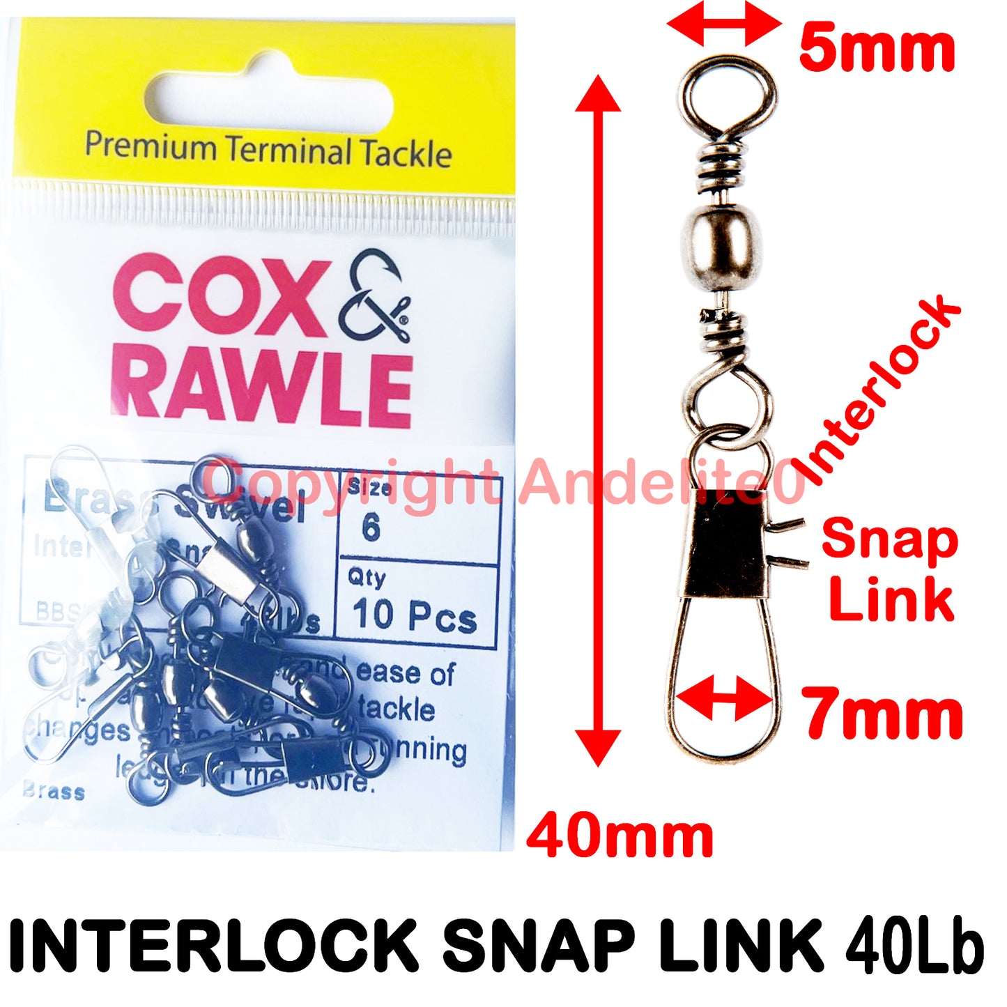 Great quality swivels to use with your baits. Fast FREE tracked post.