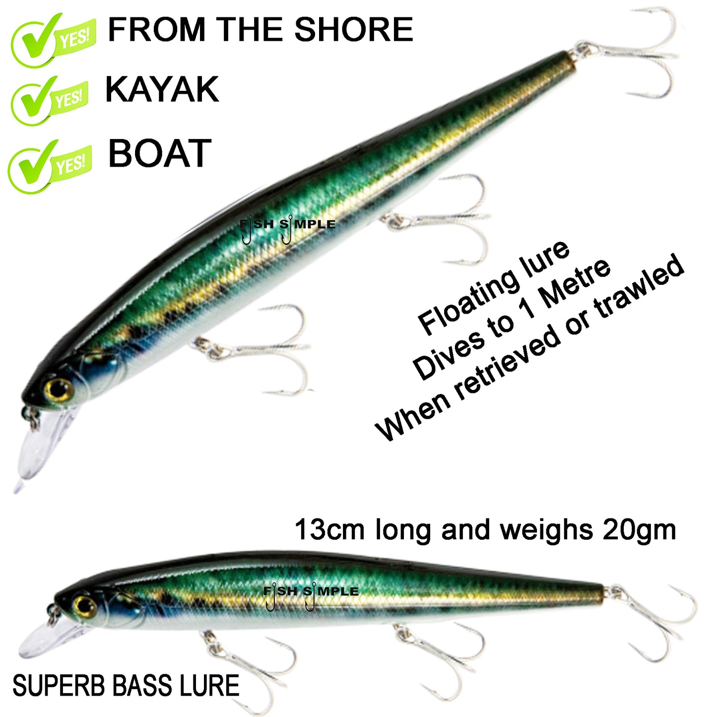 FLOATING DIVING LURES See Description at the bottom of the page.