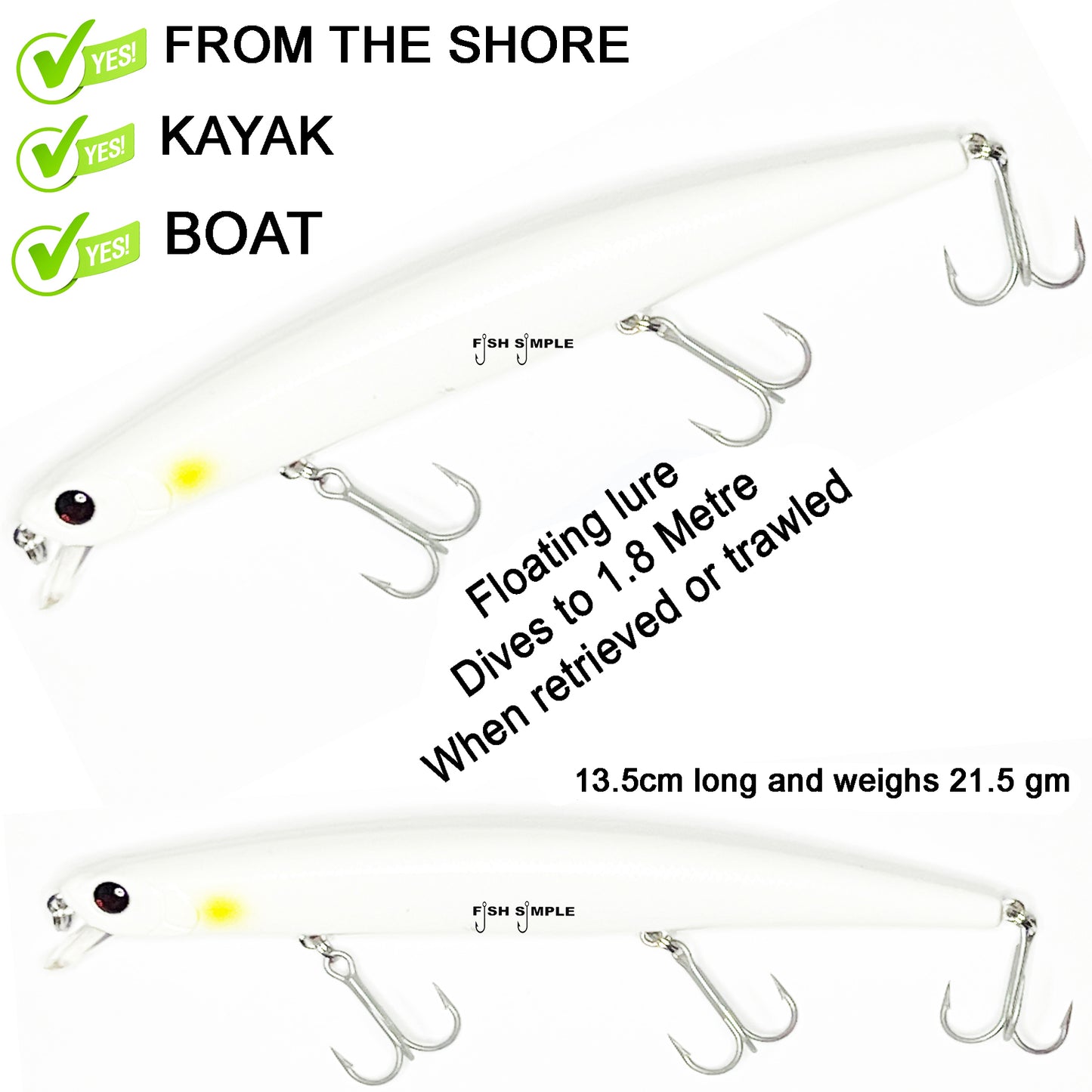 FLOATING DIVING LURES See Description at the bottom of the page.