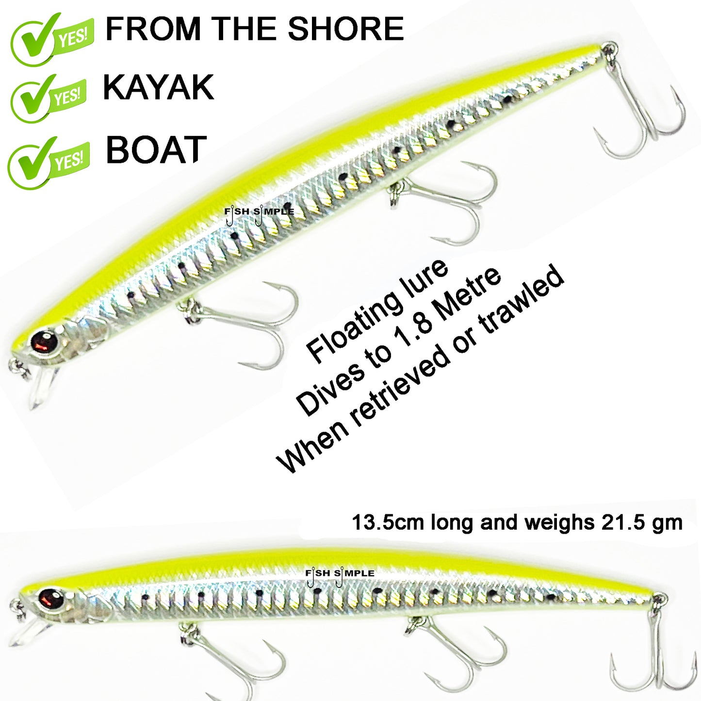 FLOATING DIVING LURES See Description at the bottom of the page.