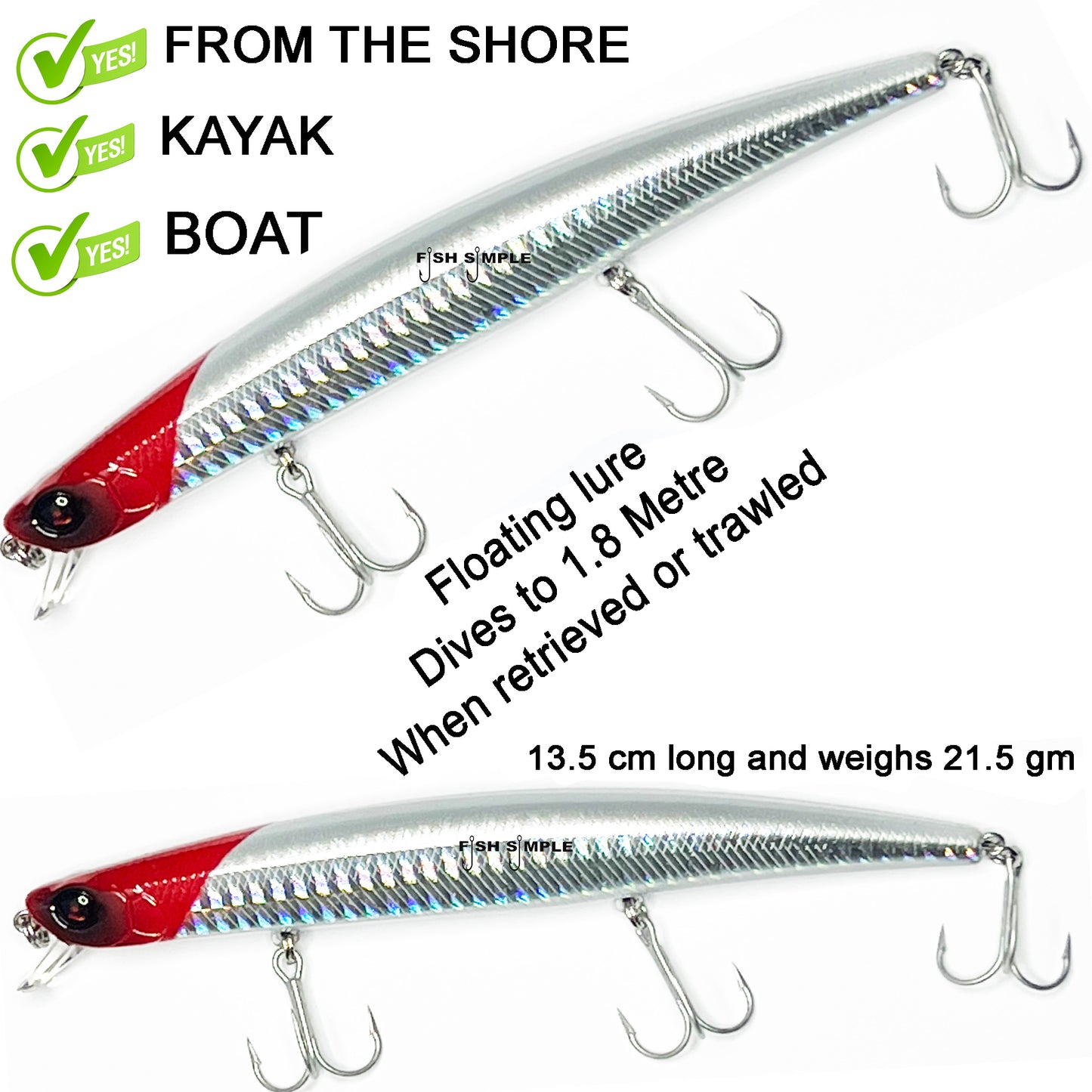 FLOATING DIVING LURES See Description at the bottom of the page.
