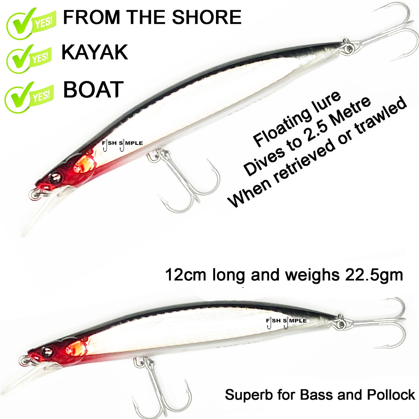 FLOATING DIVING LURES See Description at the bottom of the page.