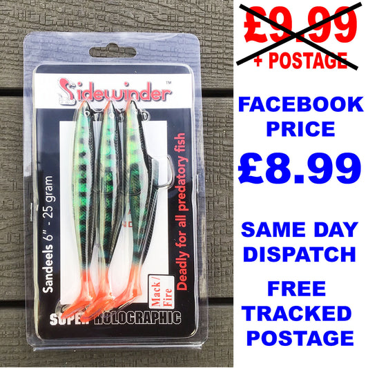 3pk SIDEWINDER ™ LURES  Spring promotion