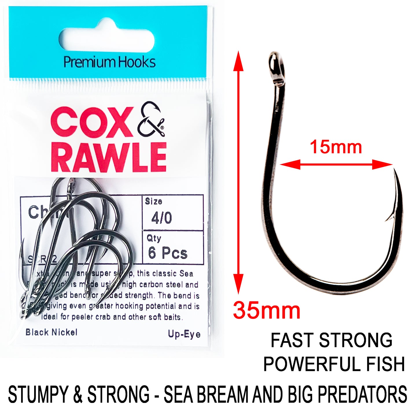 Cox & Rawle Mutsu Circle Hooks Size 12/0