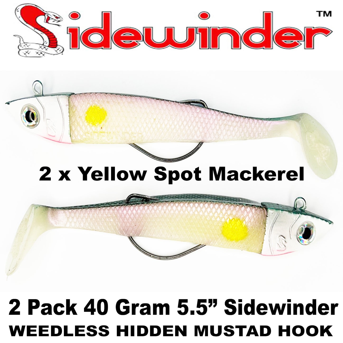 SIDEWINDER™ WEEDLESS 40gm LURES